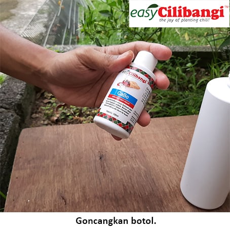 Goncang botol terlebih dahulu