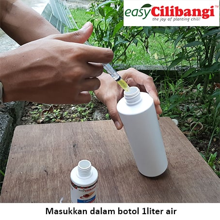 Masukkan dalam botol 1L